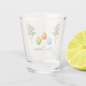 クリスマスフローラとオーナメント ショットグラス (裏面)