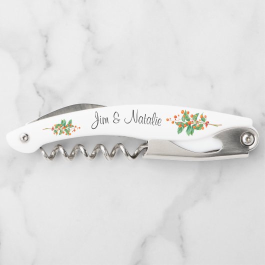 クリスマスフローラとオーナメント ソムリエナイフ (裏面)