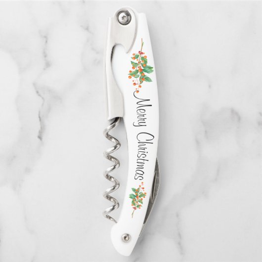 クリスマスフローラとオーナメント ソムリエナイフ (正面)