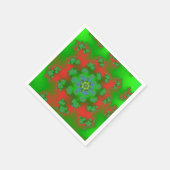 クリスマスフローラふりかけ スタンダードカクテルナプキン (角)