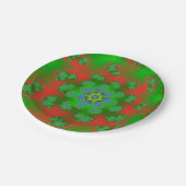 クリスマスフローラふりかけ ペーパープレート (アングル)