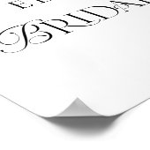 クリスマスフローラエレガントブライダルシャワーへようこそ ポスター (角)