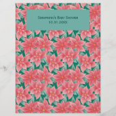 クリスマスフローラキツネベビーシャワービンゴゲーム (裏面)