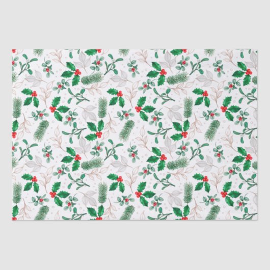 クリスマスフローラグリーンフェスティバルウィンターホリデー 薄葉紙 (正面)