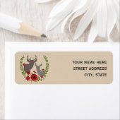 クリスマスフローラシカ住所 シール (インサイチュ)