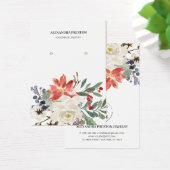 クリスマスフローラジュエリーイヤリング表示カード (デスク)