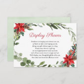 クリスマスフローラディスプレーシャワー エンクロージャーカード (正面/裏面)