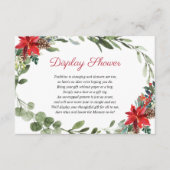 クリスマスフローラディスプレーシャワー エンクロージャーカード (正面)