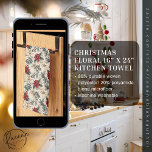 クリスマスフローラデザインキッチンタオル キッチンタオル<br><div class="desc">これらのポップ・アートのフェスティバルクリスマスフローラデザインキッチンタオルでキッチンに休日の応援の追加。全鮮やか体のクリスマスフローラデザイン柔らかく吸収性のある素材を乾燥させる寛大な16" x 24"サイズこの美しい季節のアクセントでキッチンを明るくするキッチンタオル高品質は、陽気で休日のパタインスパイアーンで宇宙を瞬時に高める。緑豊かなフローラのモチーフはクリスマス魔法のtouchを追加するのに最適で、柔らかく吸収性のある材料は、すべてのキッチンタスクのための実用的な選択を行う。16インチx 24インチのタオルは、手の乾燥や拭き取りカウンターなどに最適なサイズ。これらの楽しいクリスマスフローラデザインキッチンタオルであなたの家に休日の喜びを持って。</div>