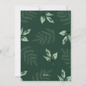 クリスマスフローラノンフォトホリデーカード シーズンカード (裏面)