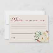 クリスマスフローラブライダルアドバイスカード サンキューカード (正面)