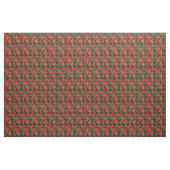 クリスマスフローラブラック ファブリック (ヤード)