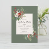 クリスマスフローラホリデーパーティー 招待状 (スタンド正面)