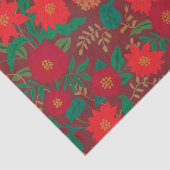 クリスマスフローラポインセチア赤金ゴールド 薄葉紙 (詳細)