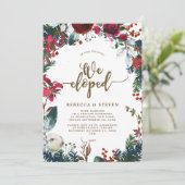 クリスマスフローラモダンは私たちが招待した 招待状 (スタンド正面)