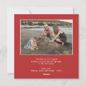 クリスマスフローラリースカード(2枚) シーズンカード (裏面)