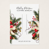 クリスマスフローラリースジュエリーヘアクリップ表示 (正面)