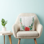 クリスマスフローラリース木製プランクス クッション (椅子)