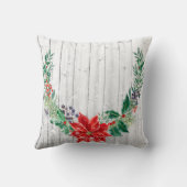 クリスマスフローラリース木製プランクス クッション (裏面)