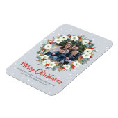 クリスマスフローラリース磁気カード マグネット (左側)