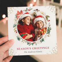 クリスマスフローラリース金ゴールドグリッター2 Photo