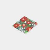 クリスマスフローラリーフアート ポストイット (アングル)