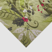 クリスマスフローラルパターンティッシュペーパー 薄葉紙 (詳細)