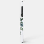 クリスマスフローラレッドブルガンディーホワイトローズ Case-Mate iPhoneケース (裏面/左)