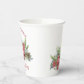 クリスマスフローラ世界のキャンドルボウへの喜び 紙コップ (左)