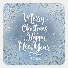 クリスマスフローラ個人用年スクリプト休日 スクエアシール