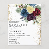 クリスマスフローラ冬季ウェディングフローラ金ゴールド (正面)