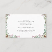 クリスマスフローラ名刺 名刺 (裏面)