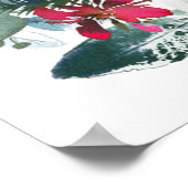 クリスマスフローラ性別リビールホリデーパーティー ポスター (角)