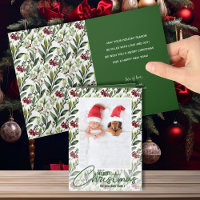 クリスマスフローラ折り畳み写真