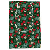 クリスマスフローラ抱き枕 ミディアムペーパーバッグ (正面)