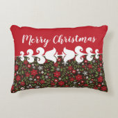 クリスマスフローラ用の枕 アクセントクッション (正面)