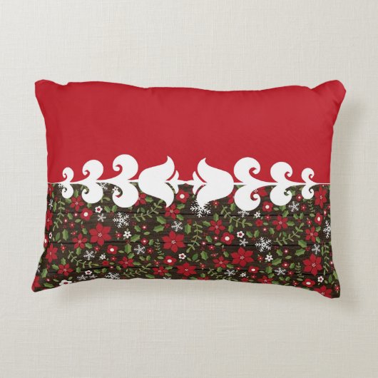 クリスマスフローラ用の枕 アクセントクッション (裏面)