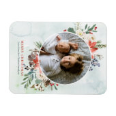 クリスマスフローラ磁気フォトカード マグネット (横)