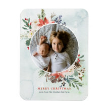 クリスマスフローラ磁気フォトカード
