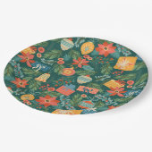 クリスマスフローラ紙プレート ペーパープレート (アングル)