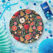 クリスマスフローラ紙プレート ペーパープレート (パーティー)