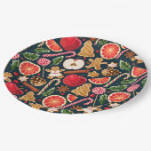 クリスマスフローラ紙プレート ペーパープレート (アングル)