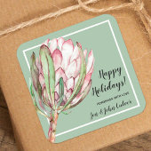 クリスマスフローラ自家製グッズベーキング スクエアシール