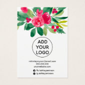 クリスマスフローラ赤ジュエリーのヘアクリップ表示 (裏面)