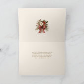 クリスマスフローラ金ゴールドうれしそうな文字2 – 写真 シーズンカード (内部)