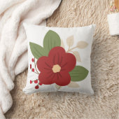 クリスマスフローラ クッション (ブランケット)