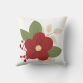 クリスマスフローラ クッション (裏面)