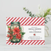 クリスマスフローラ |クリスマスブライダルシャワー 招待状 (スタンド正面)