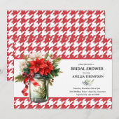 クリスマスフローラ |クリスマスブライダルシャワー 招待状 (正面/裏面)