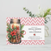 クリスマスフローラ |クリスマスブライダルシャワー 招待状 (スタンド正面)